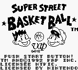 Super Street Basketball (Japan) Title Screen